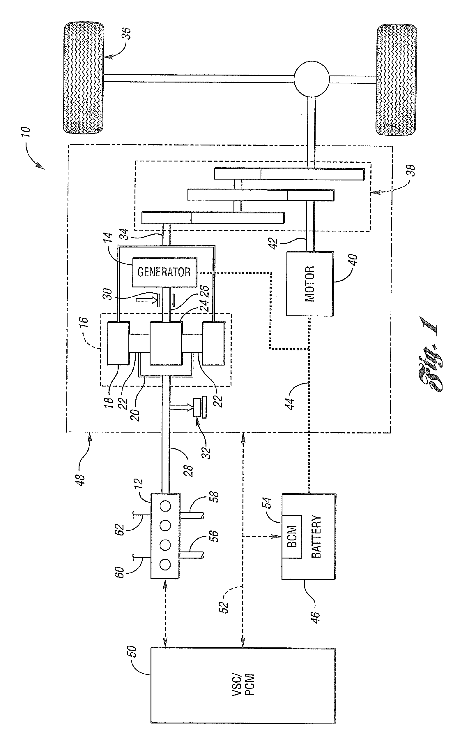 System and method for controlling an engine in a vehicle