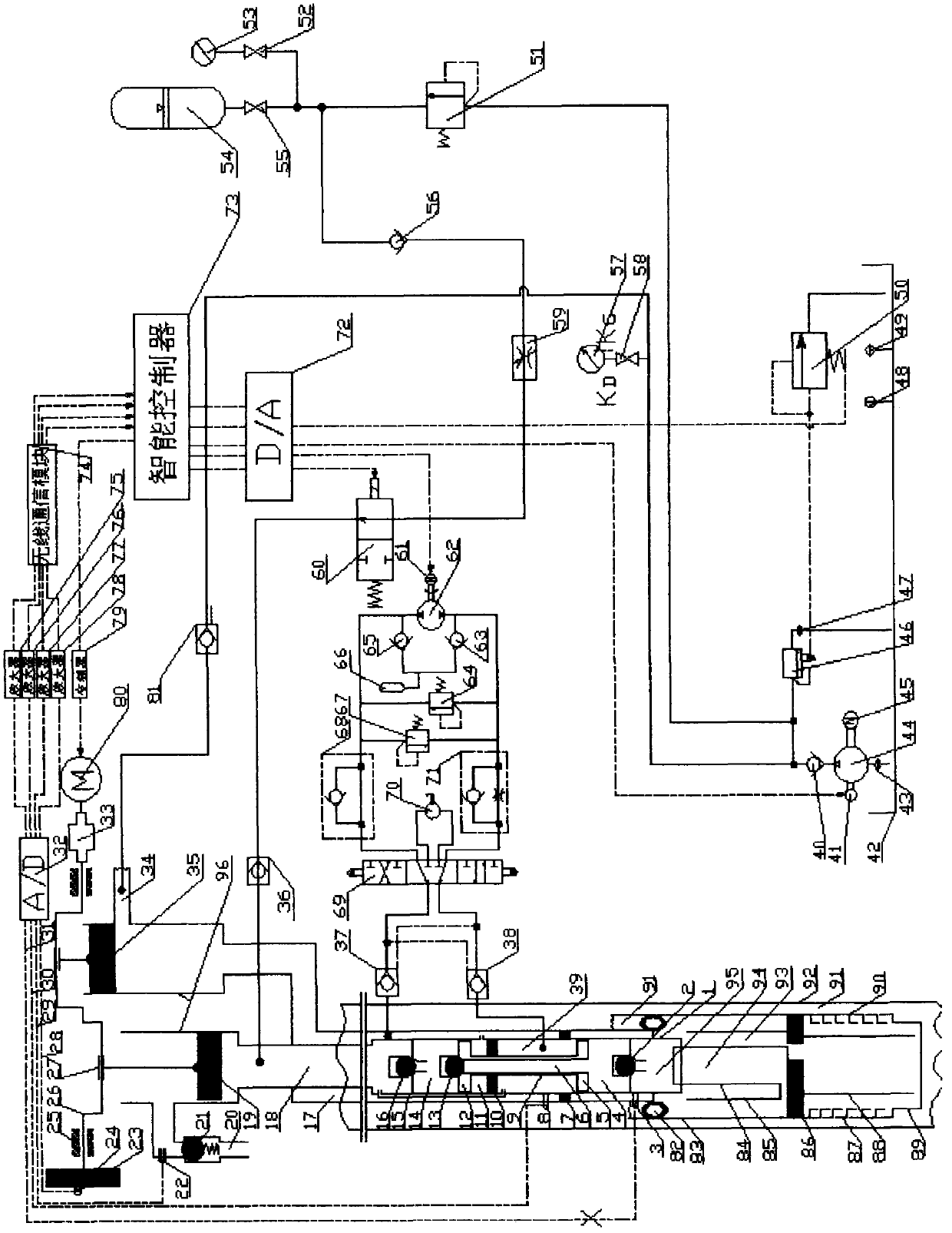 Pulsating reciprocating type hydraulic pumping unit