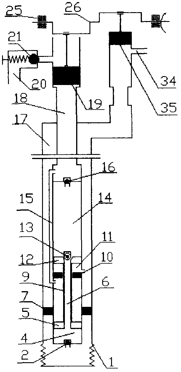 Pulsating reciprocating type hydraulic pumping unit