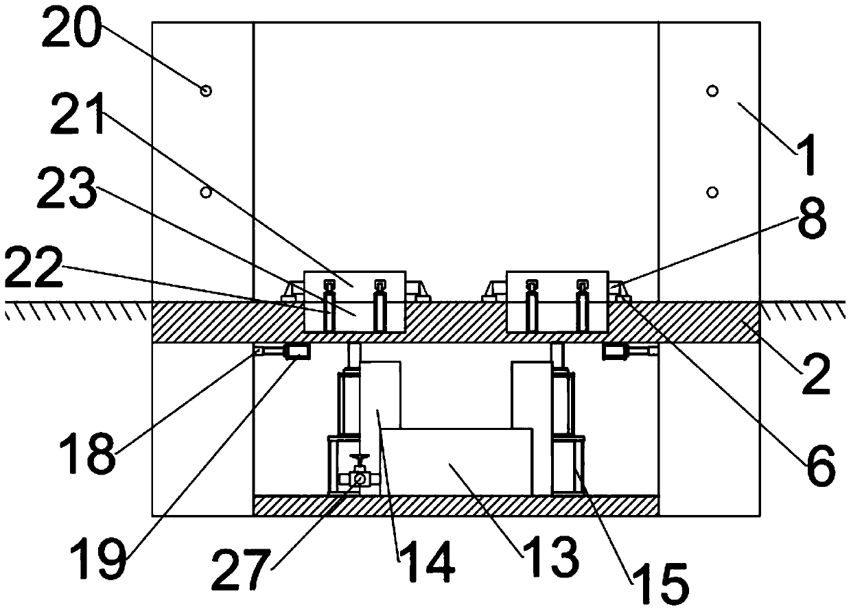 Lifting device having automatic alignment function and used for automobile maintenance