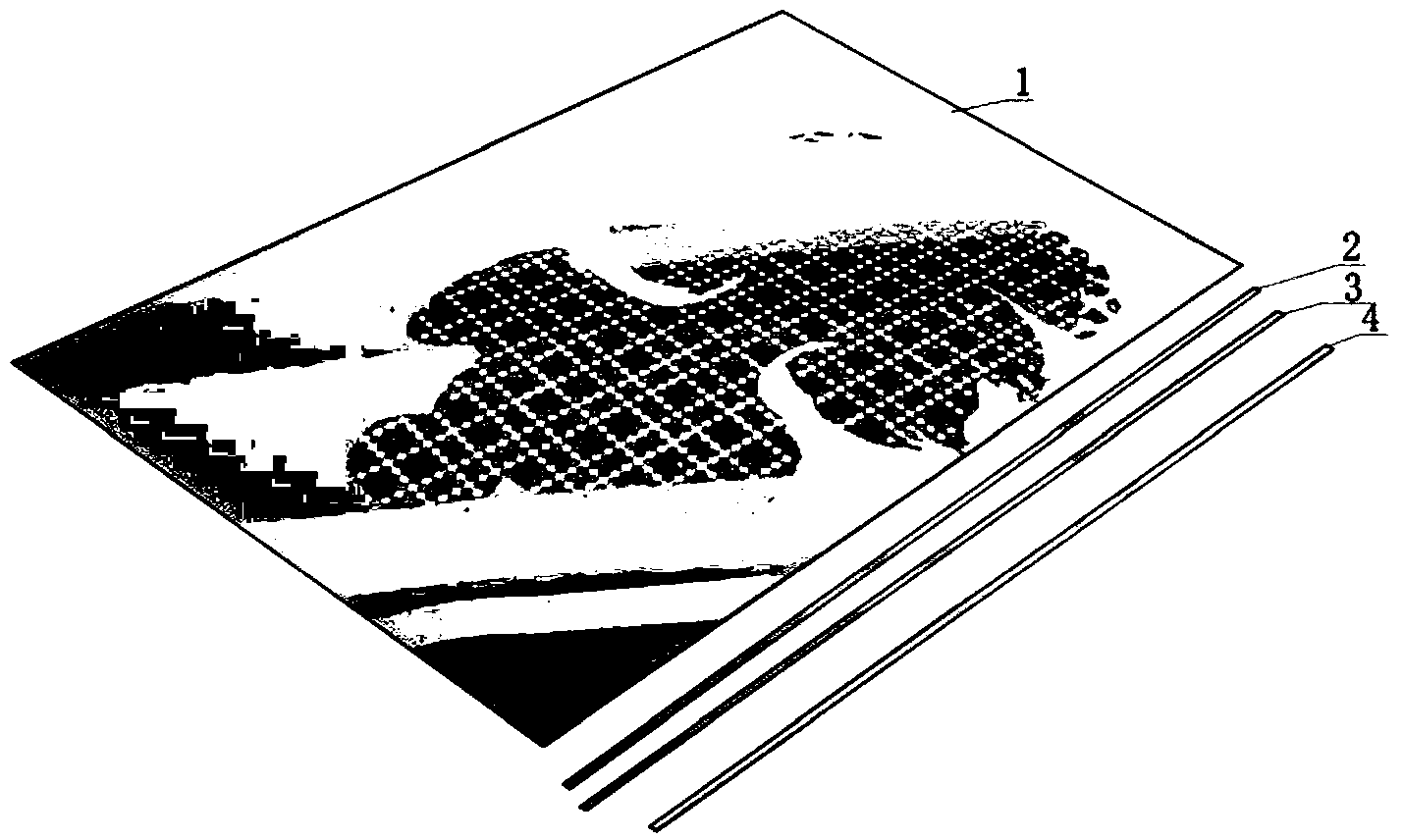 Transparent film artistic device and making method