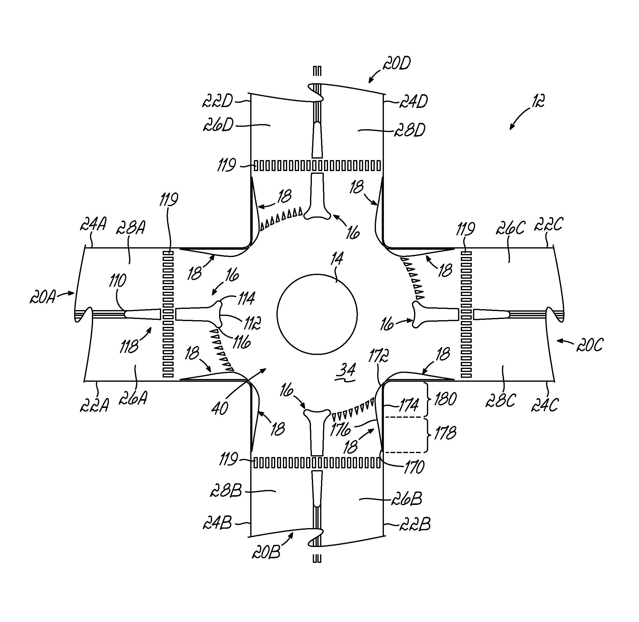 Systems for converting an existing traffic intersection into an intersection having a roundabout, and related methods