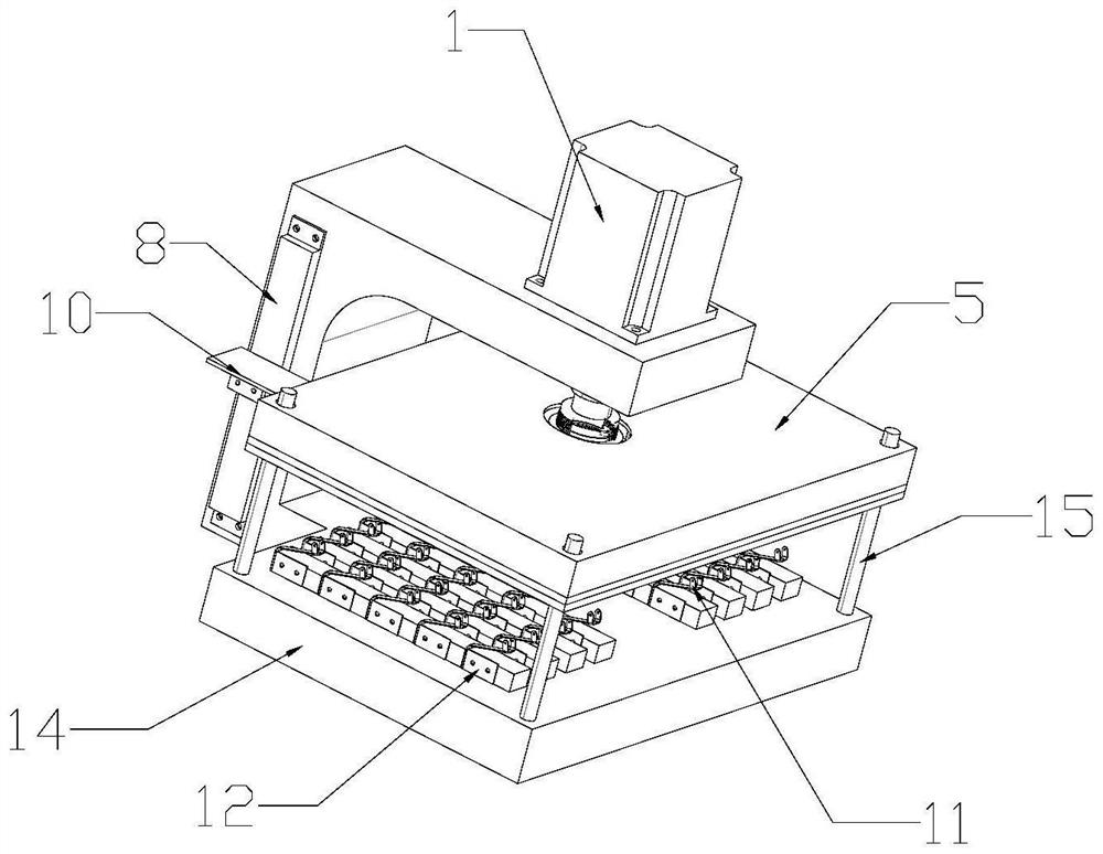 Automatic detection device for mass elastic elements