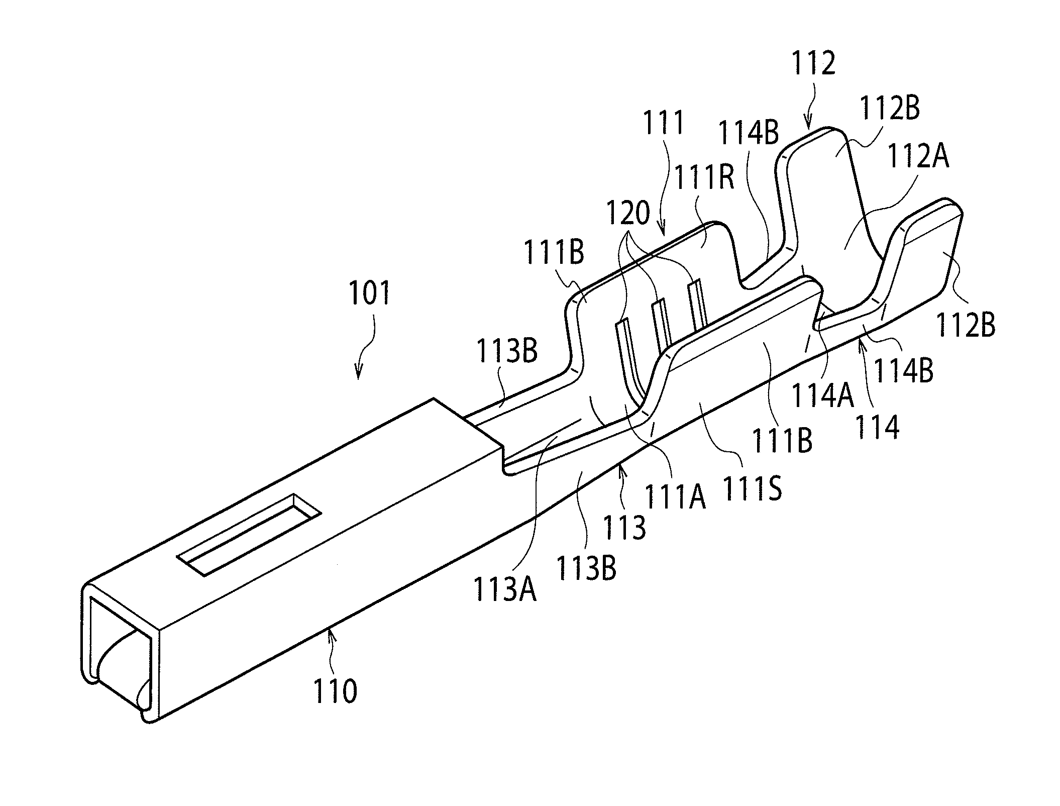 Crimped terminal