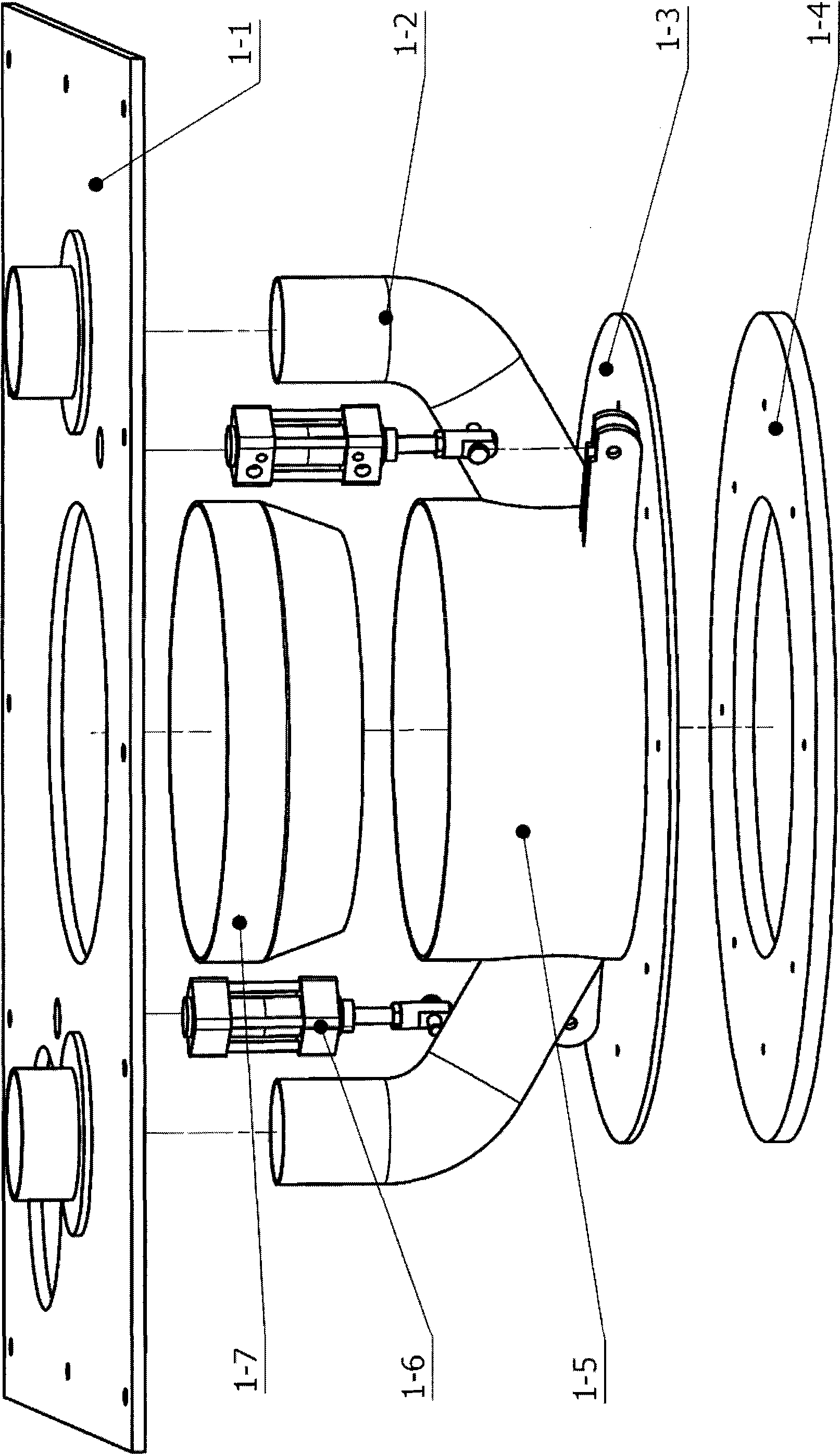 Rotary type semi-automatic packer