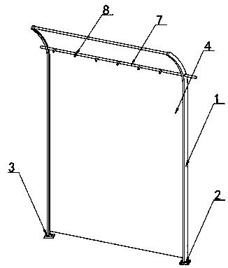 Sound insulation protection baffle for road construction