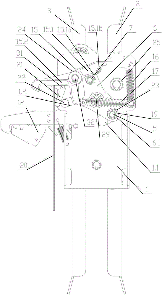 Integrated car door lock and door knife device