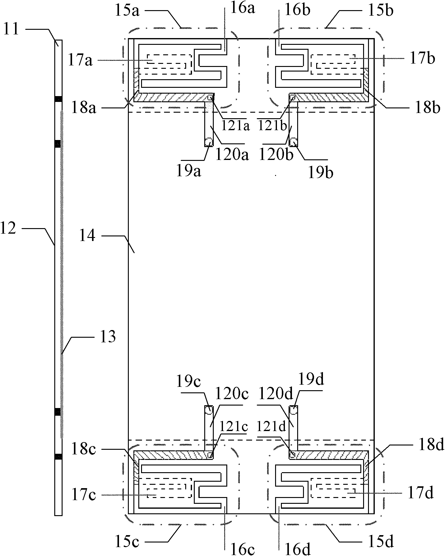 Small-sized wideband high-isolation four-unit MIMO antenna array