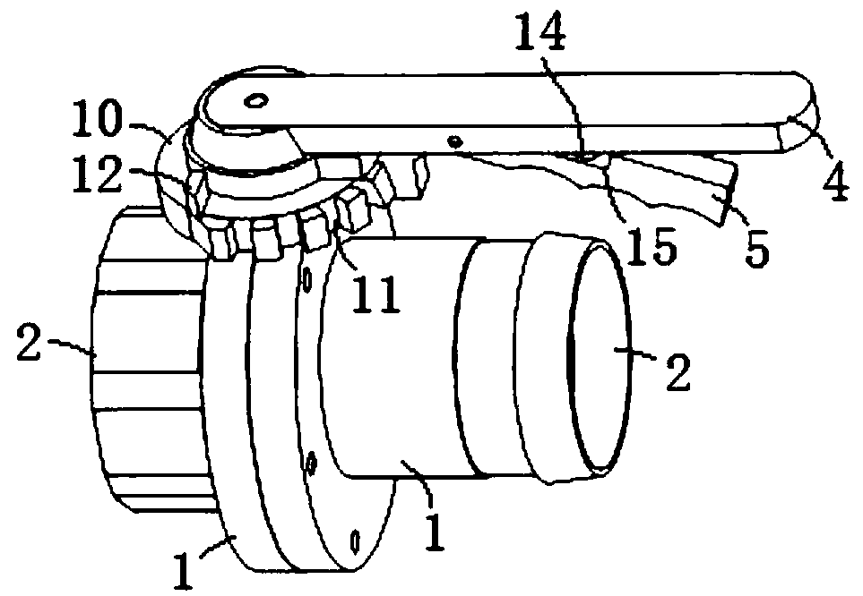 Flange assembled and multi-functional separated type butterfly valve