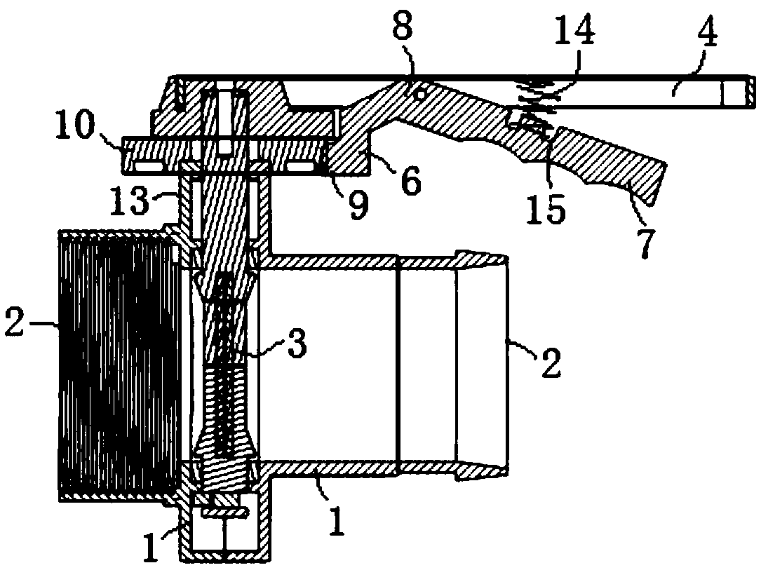 Flange assembled and multi-functional separated type butterfly valve