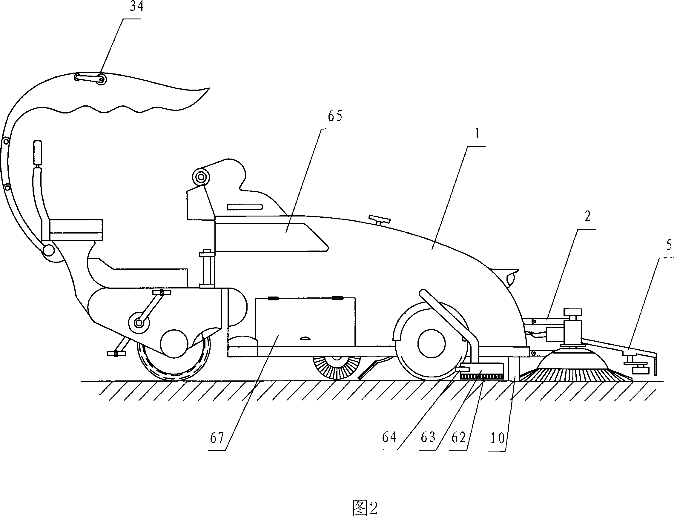 Multifunctional city road sanitation vehicle