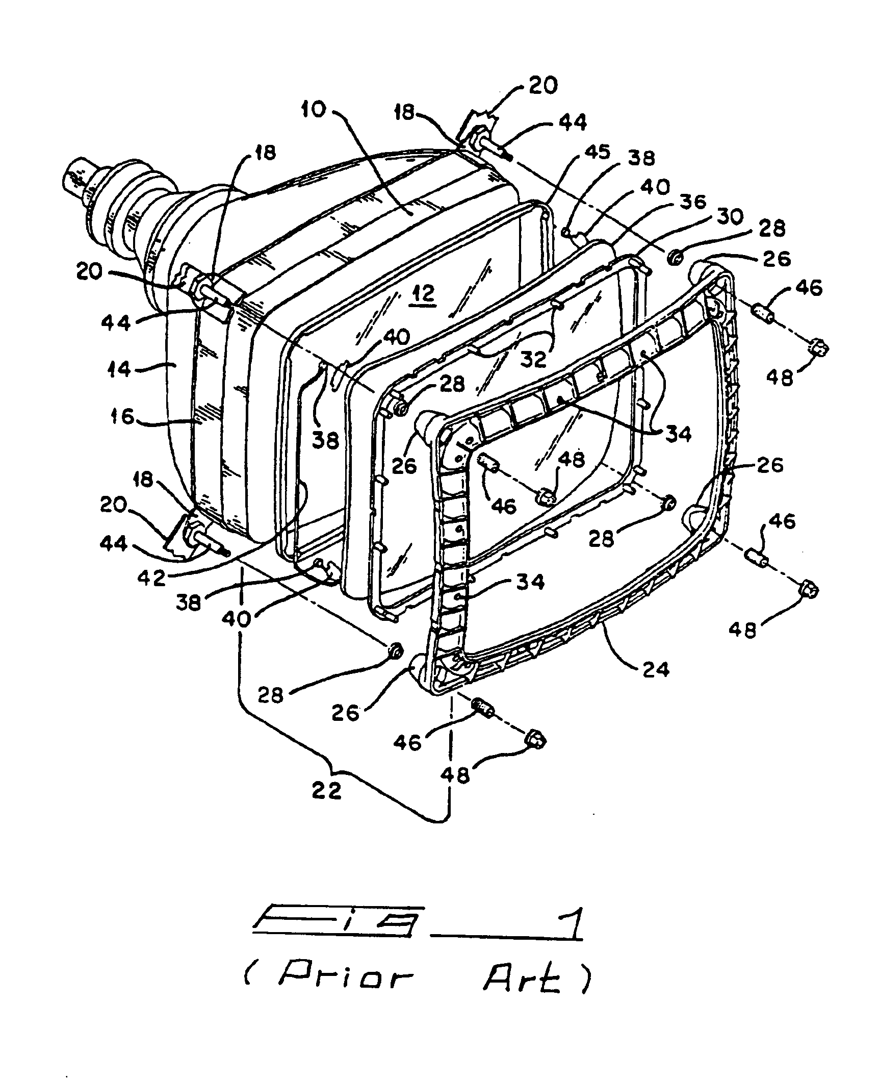 Touch screen mounting assembly for LCD panel and method for fabrication