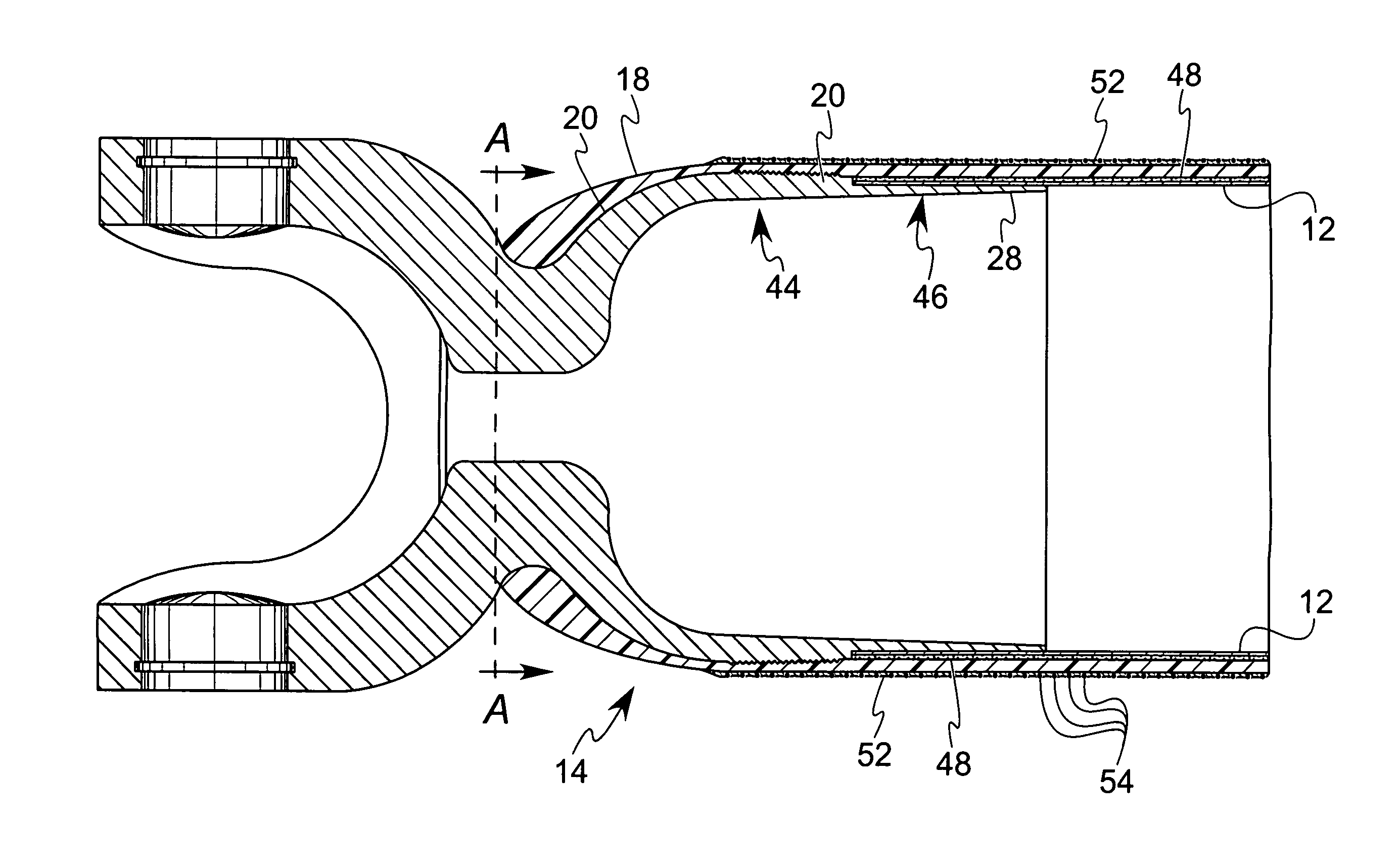 Load sharing composite shaft