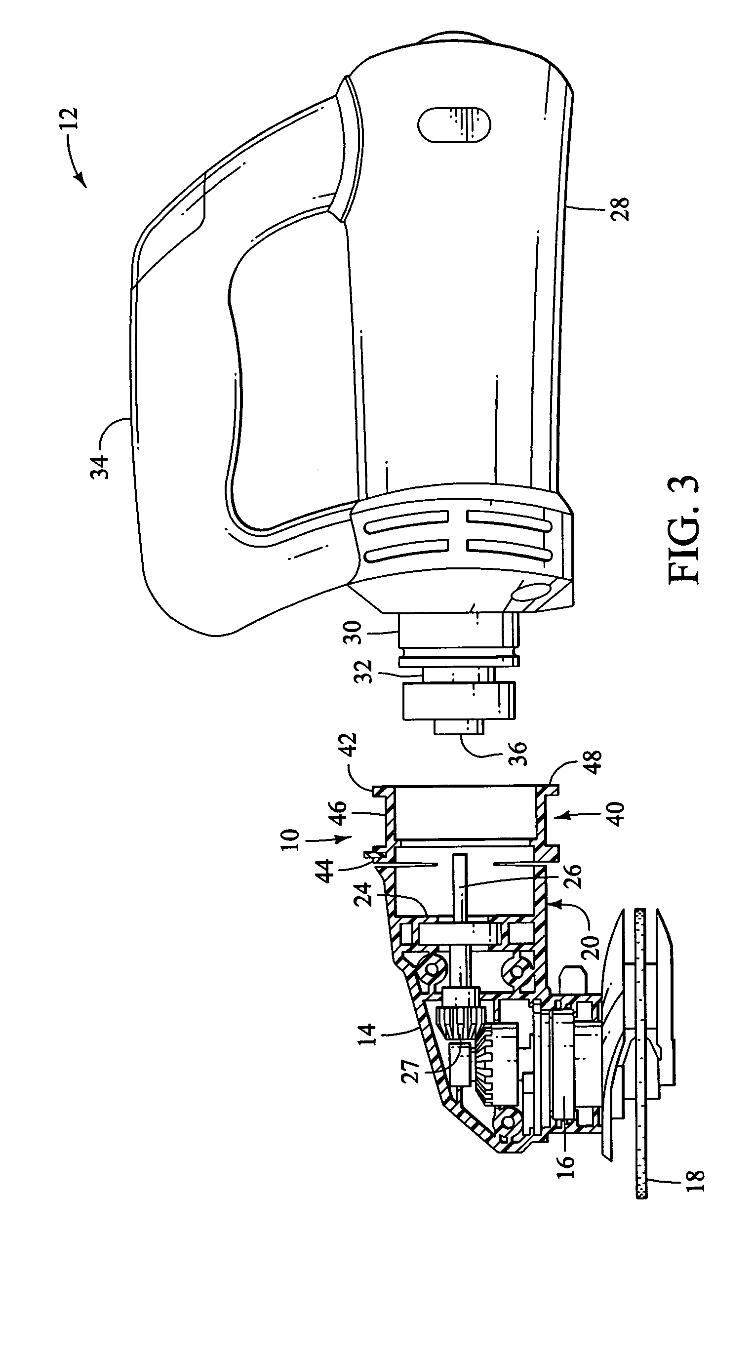 Accessory attachment for rotary hand tools