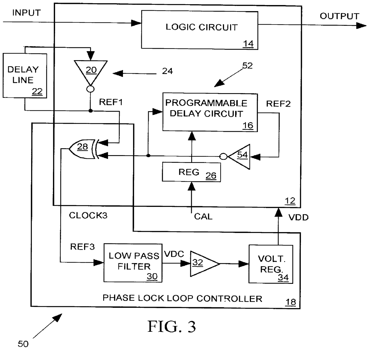 Delay stabilization system for an integrated circuit