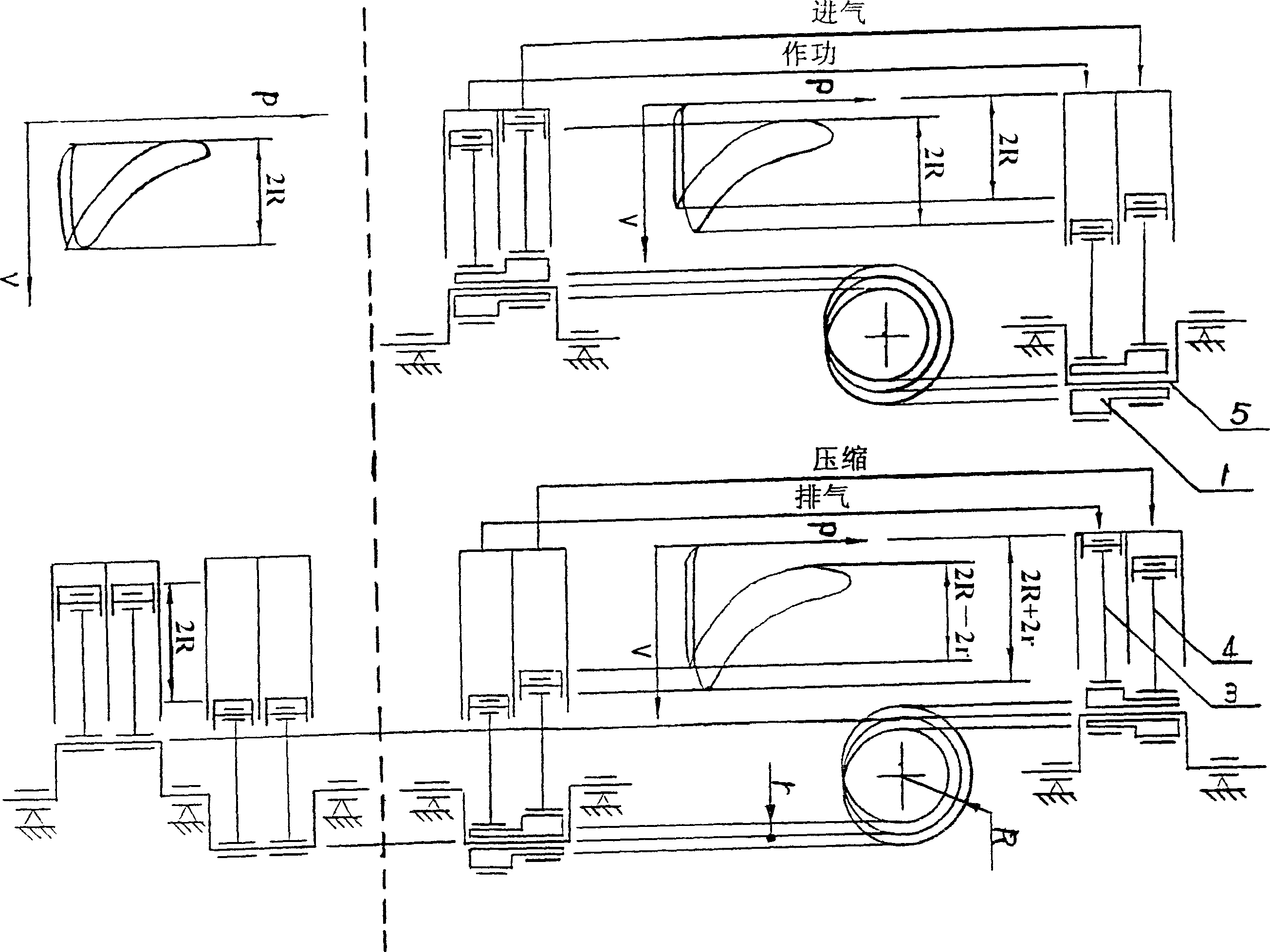 Improvement of Otto cycle, Diesel cycle and Atkinson cycle