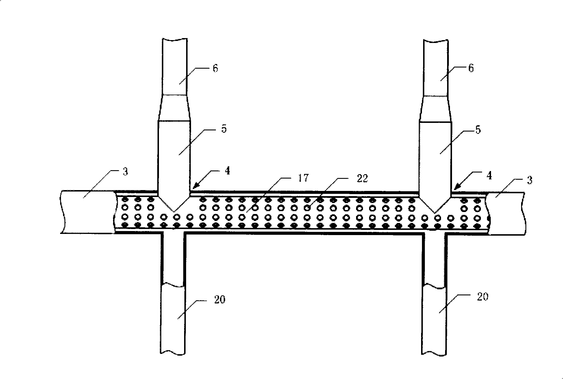 Gas-liquid diphasic fluid distributor