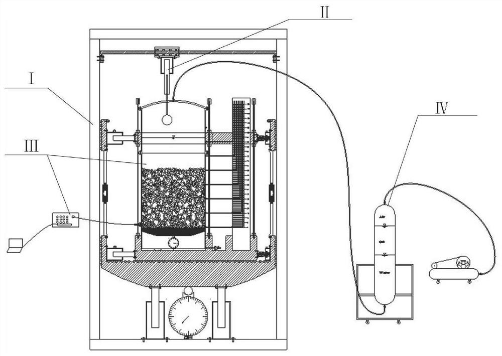 Dynamic response test system for sandy bottom sediment