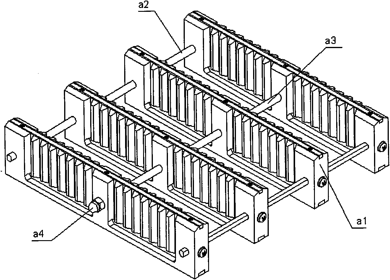 Adjustable bearing cleaning apparatus for processing hard surface photomask base plate and assembling method thereof