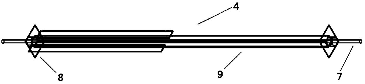 Short-pier shear wall with embedded prestressing force combination oblique supporting member