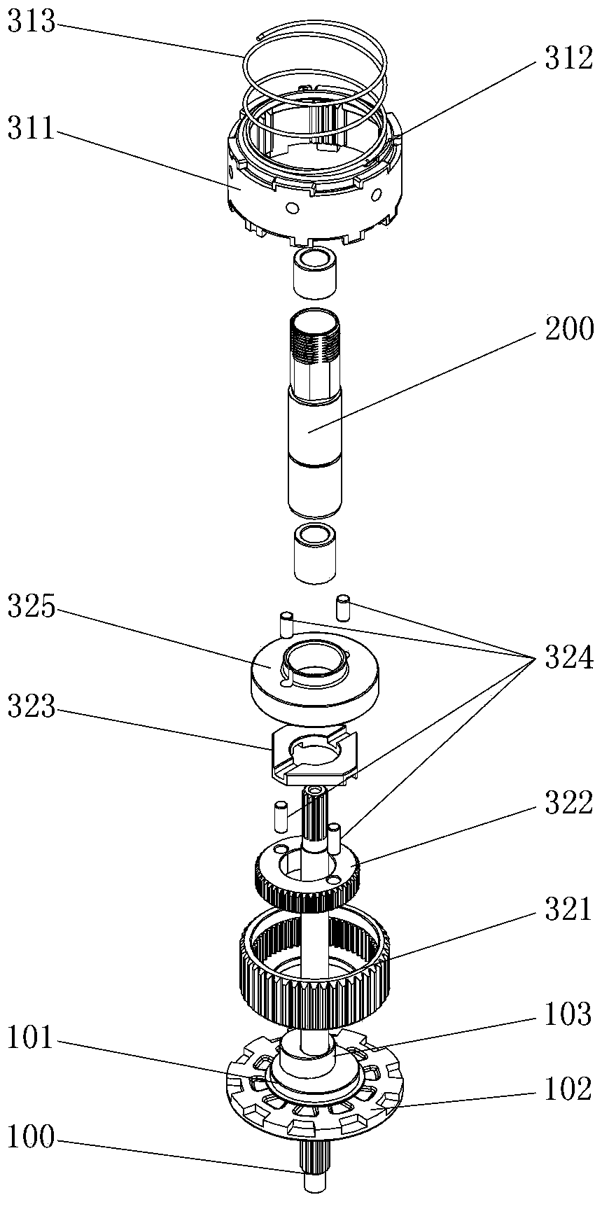 Differential linkage device of washing machine