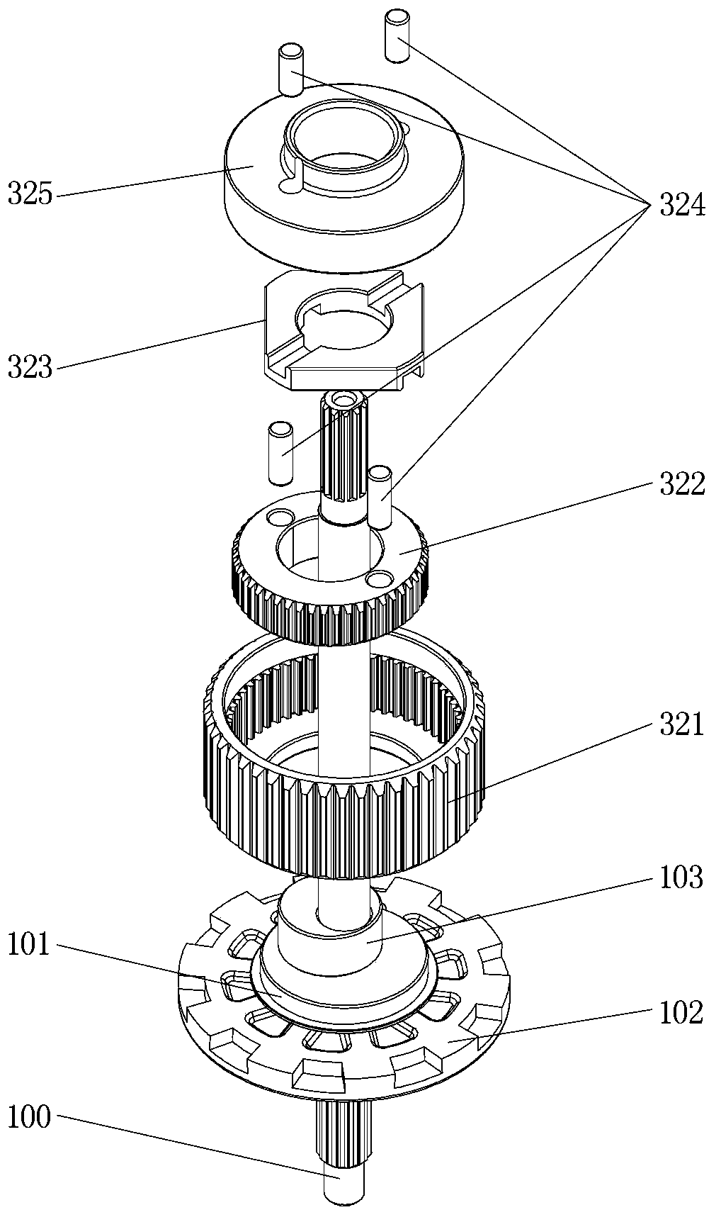 Differential linkage device of washing machine