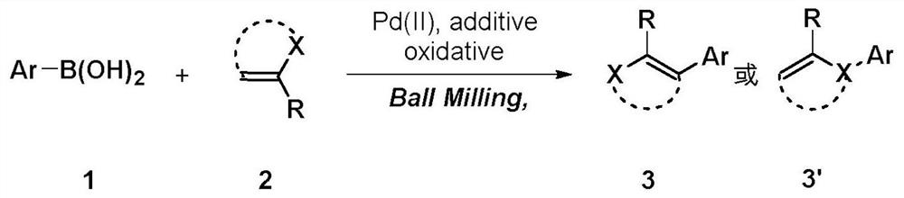 A kind of preparation method of inactive olefin aryl compound
