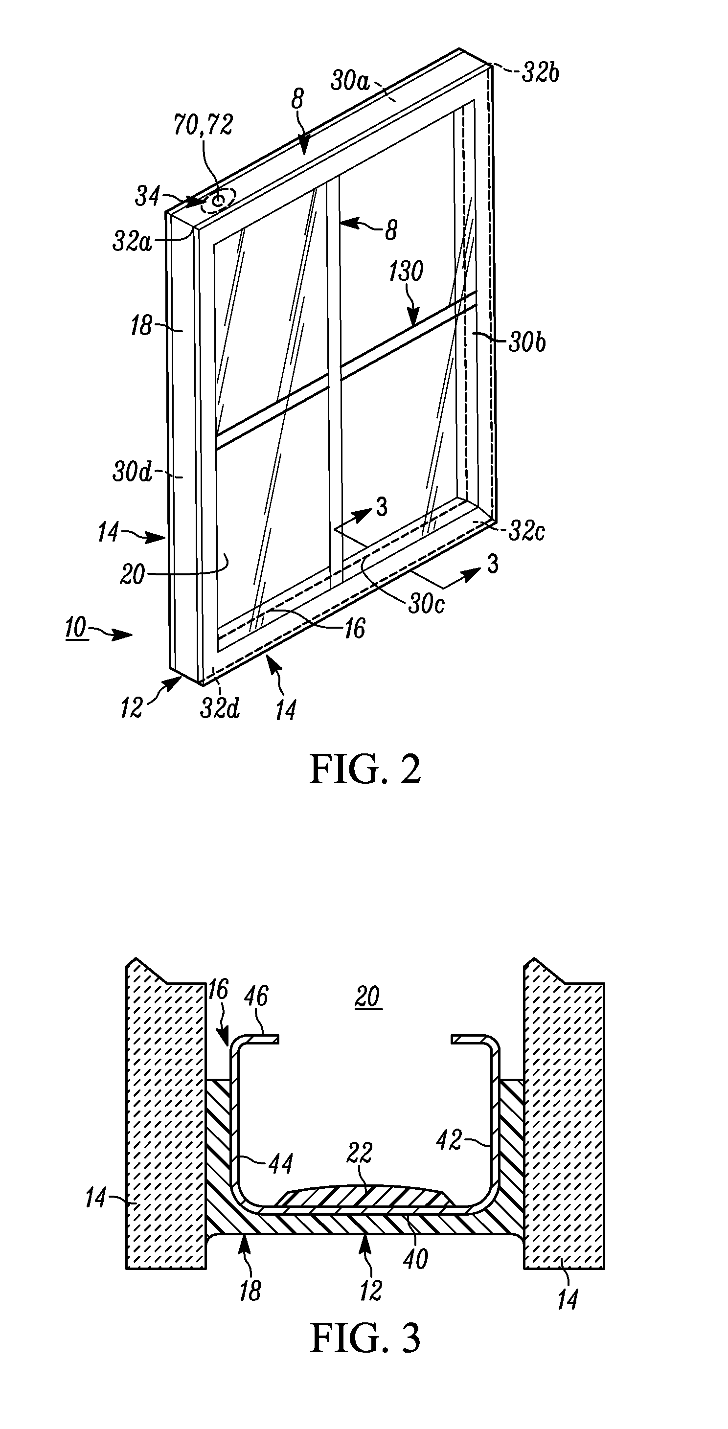 Spacer frame and method of making same