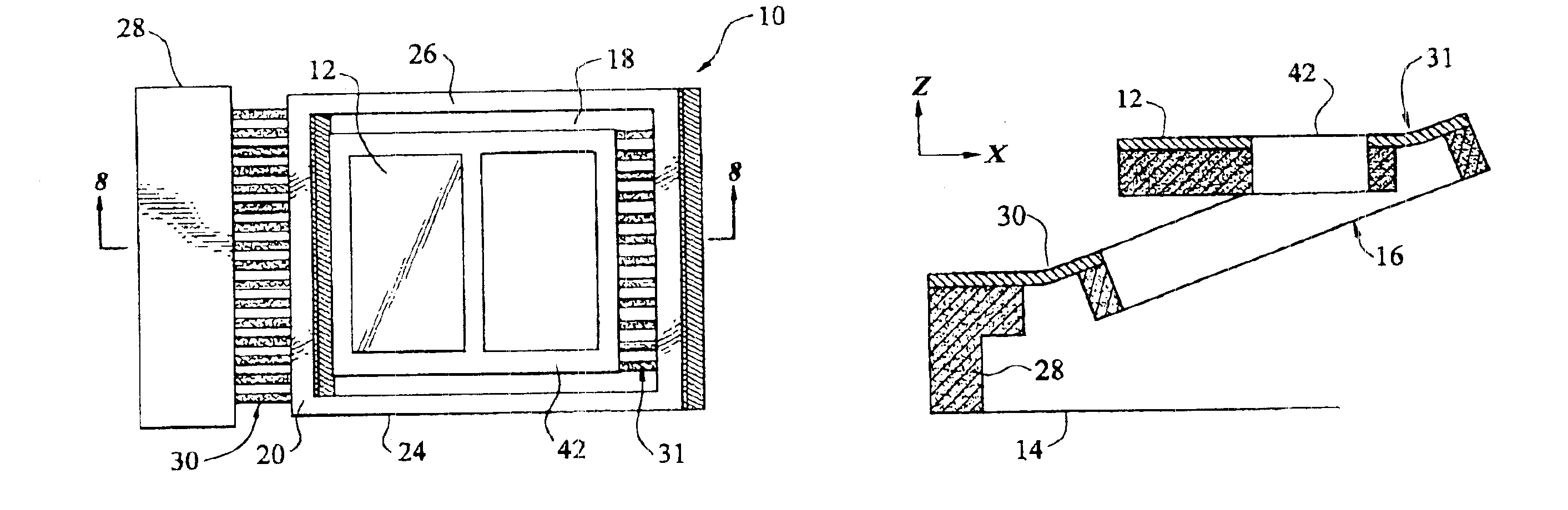 Vertical displacement device