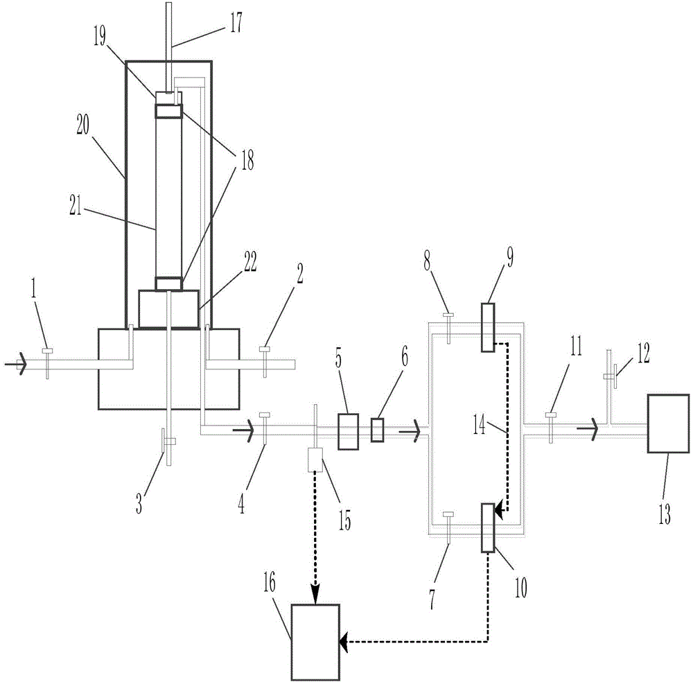 Soil triaxial apparatus-based unsaturated soil gas-permeability measuring method