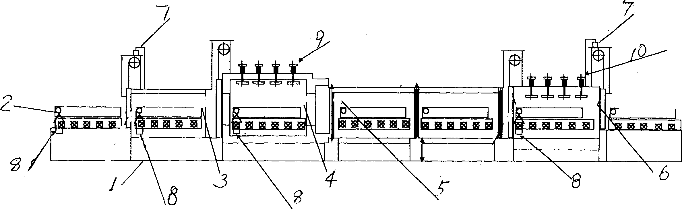 Protective gas on-line purging copper tube bright continuous annealing furnace