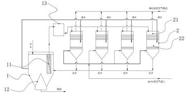 Biodegradation and purification system for VOCs produced during spraying of water-based paint