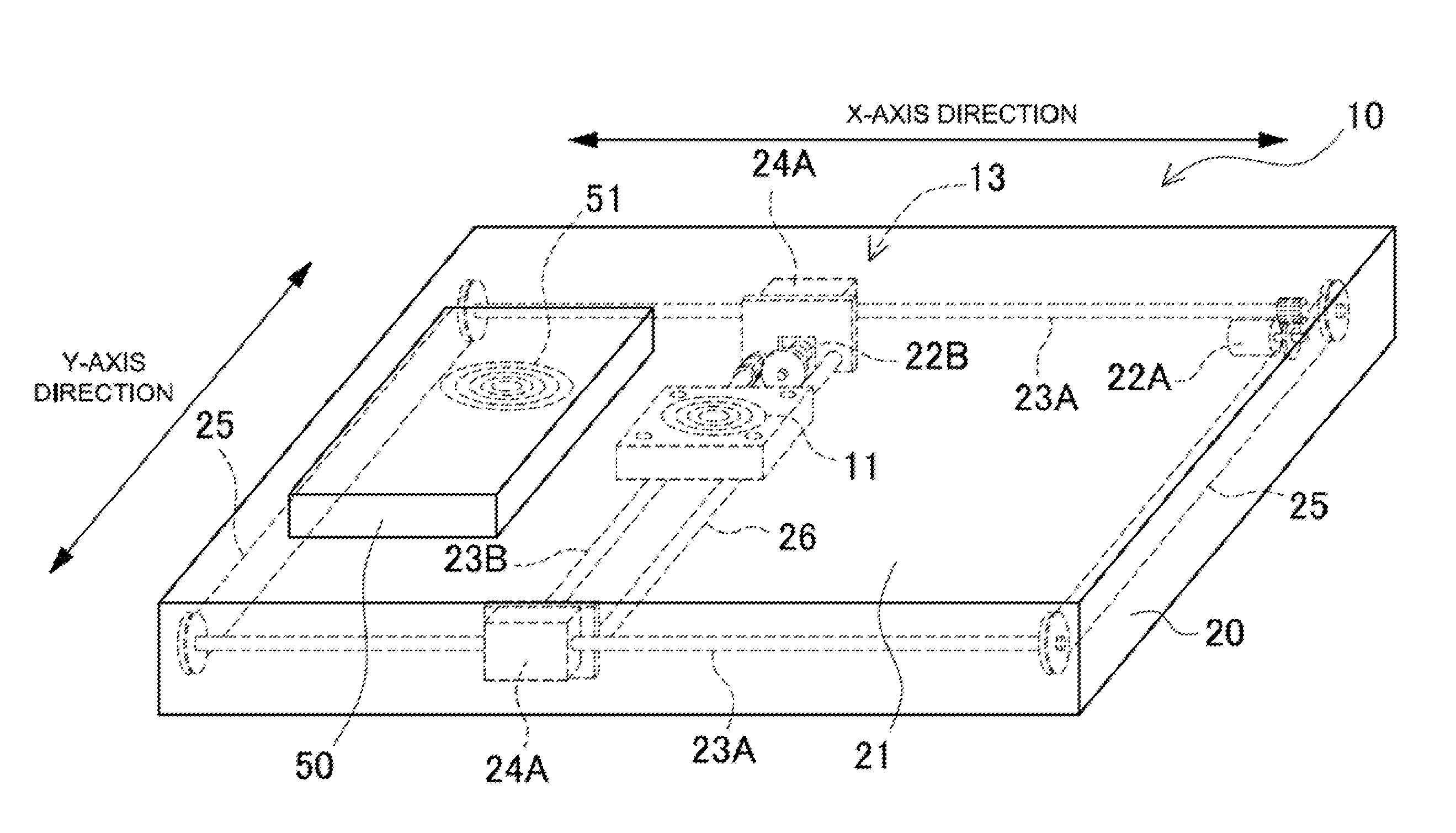 Device housing a battery and charging pad