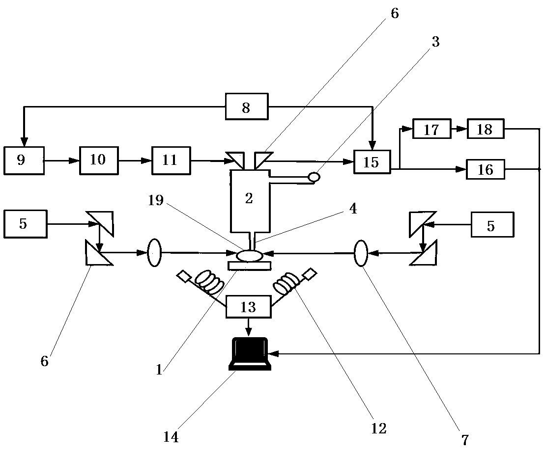 Breakdown spectrum and absorption spectrum combined measurement system and method