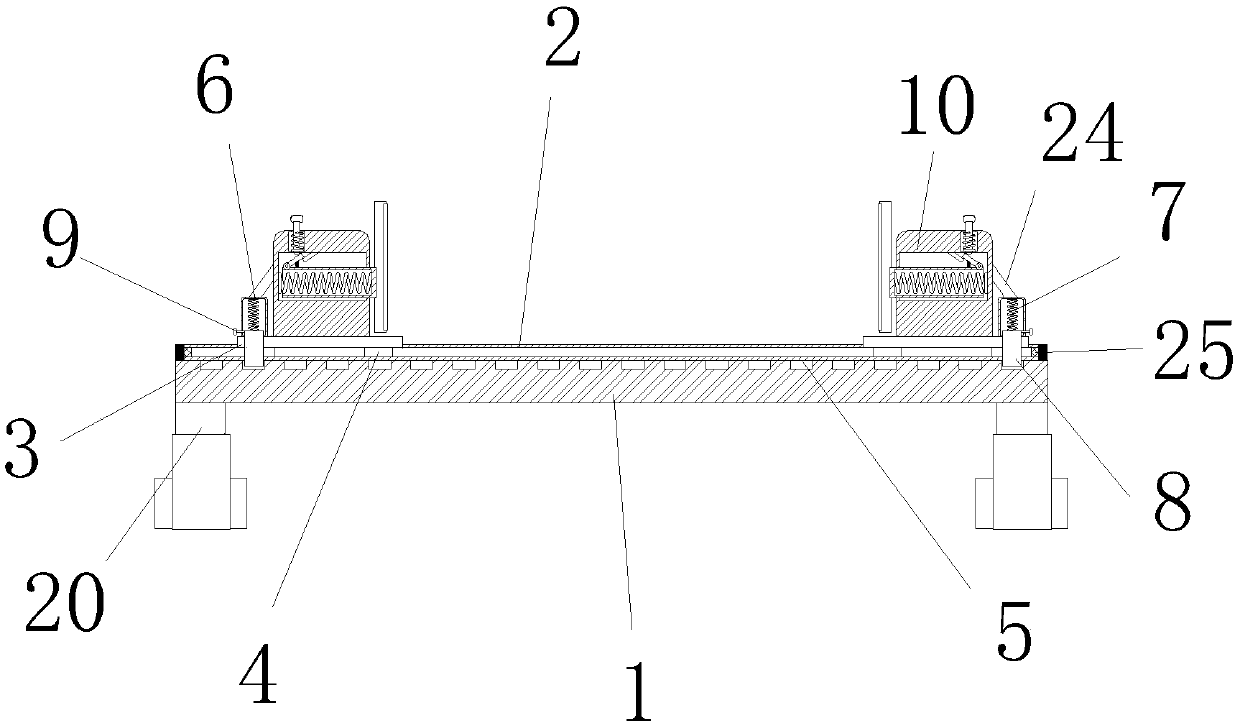 Clamping device for auto parts