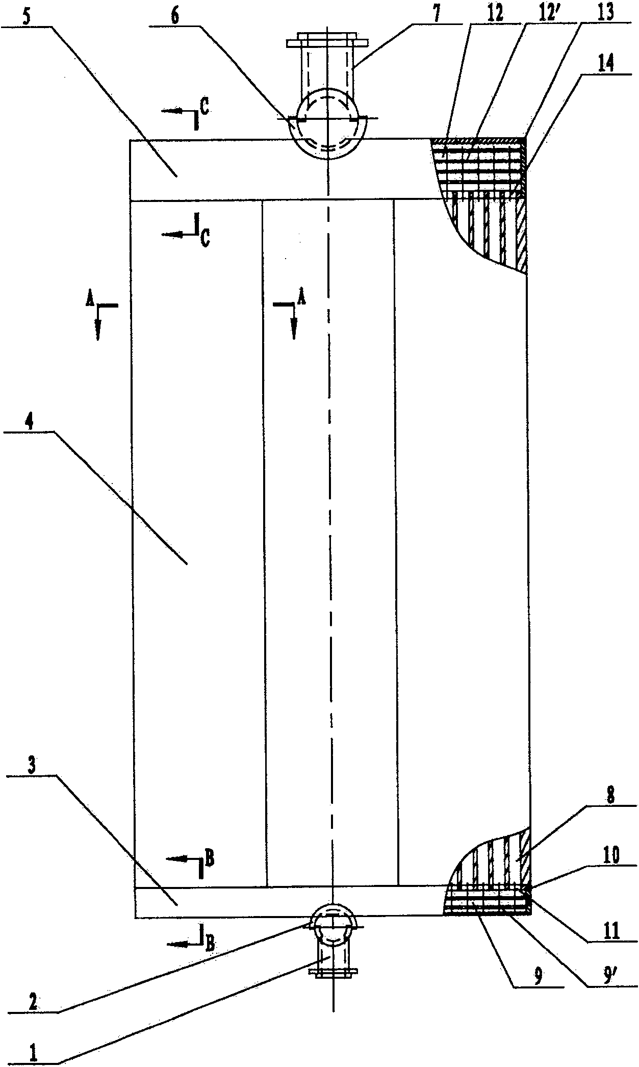 Plate type cold trap for freeze-dryer