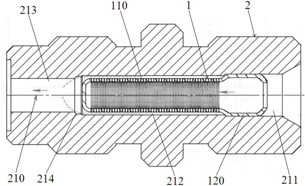 Fuel oil pre-atomization device, fuel oil atomization joint and manufacturing method of fuel oil pre-atomization device