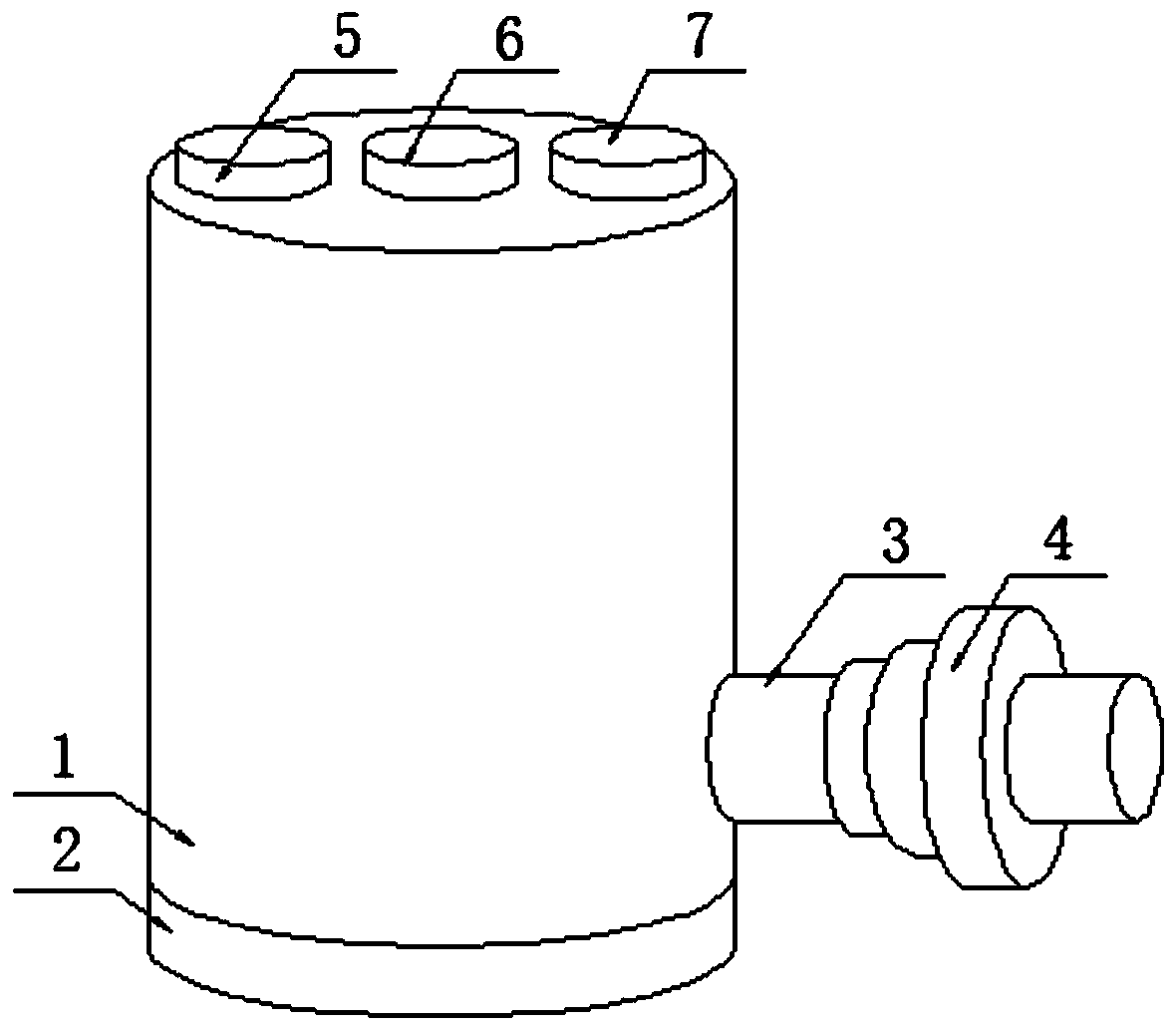 On-line monitoring steady flow tank for residual chlorine in medical wastewater