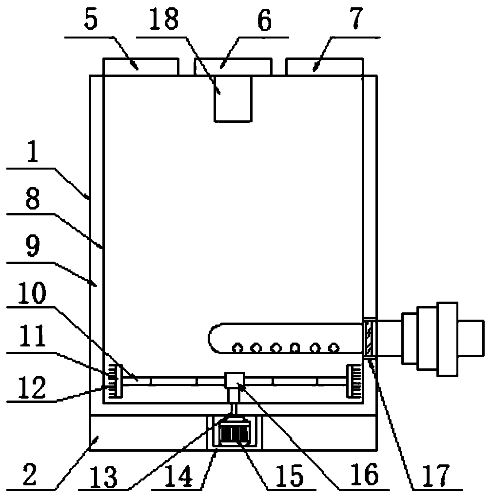 On-line monitoring steady flow tank for residual chlorine in medical wastewater