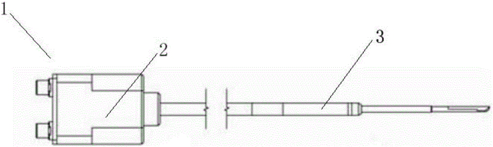 Probe assembly suitable for strong-shearing unsteady flow test of aeroengine