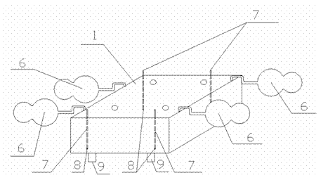 Water saving device capable of watering multiple flowerpots