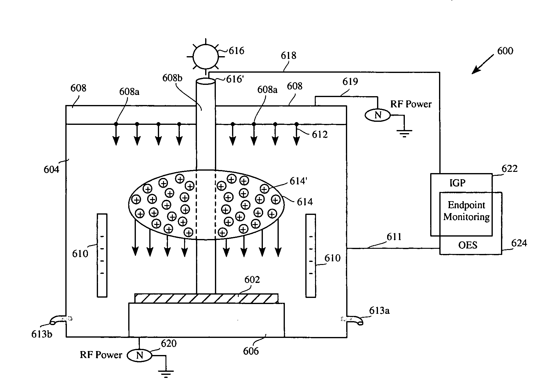 Method and apparatus for nitride spacer etch process implementing in situ interferometry endpoint detection and non-interferometry endpoint monitoring