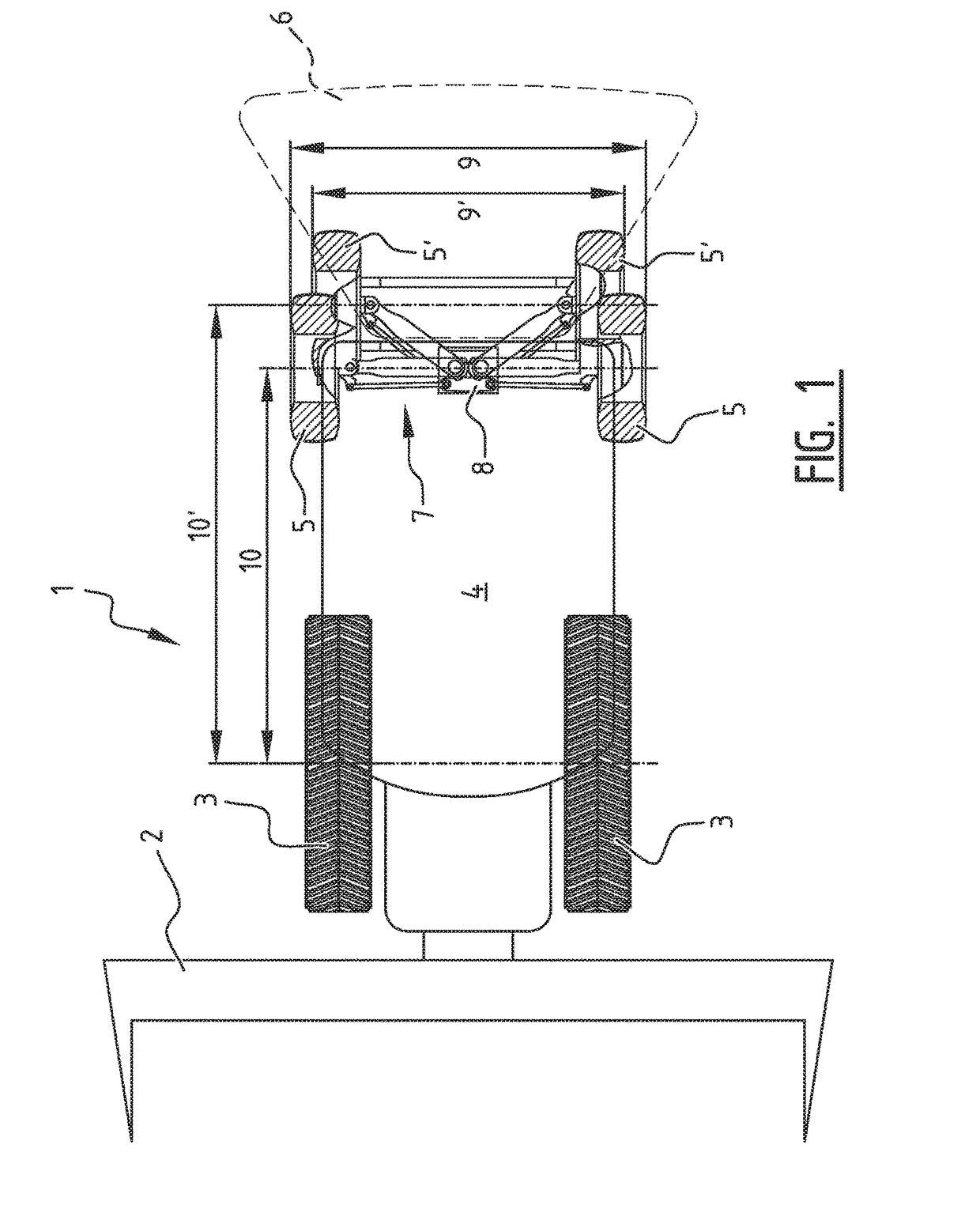 Agricultural vehicle support frame