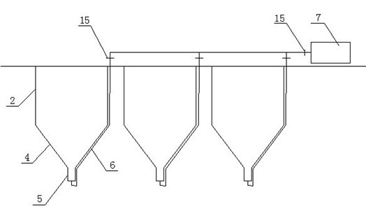 System for mechanically pumping excreta of fish bodies in feeding cage