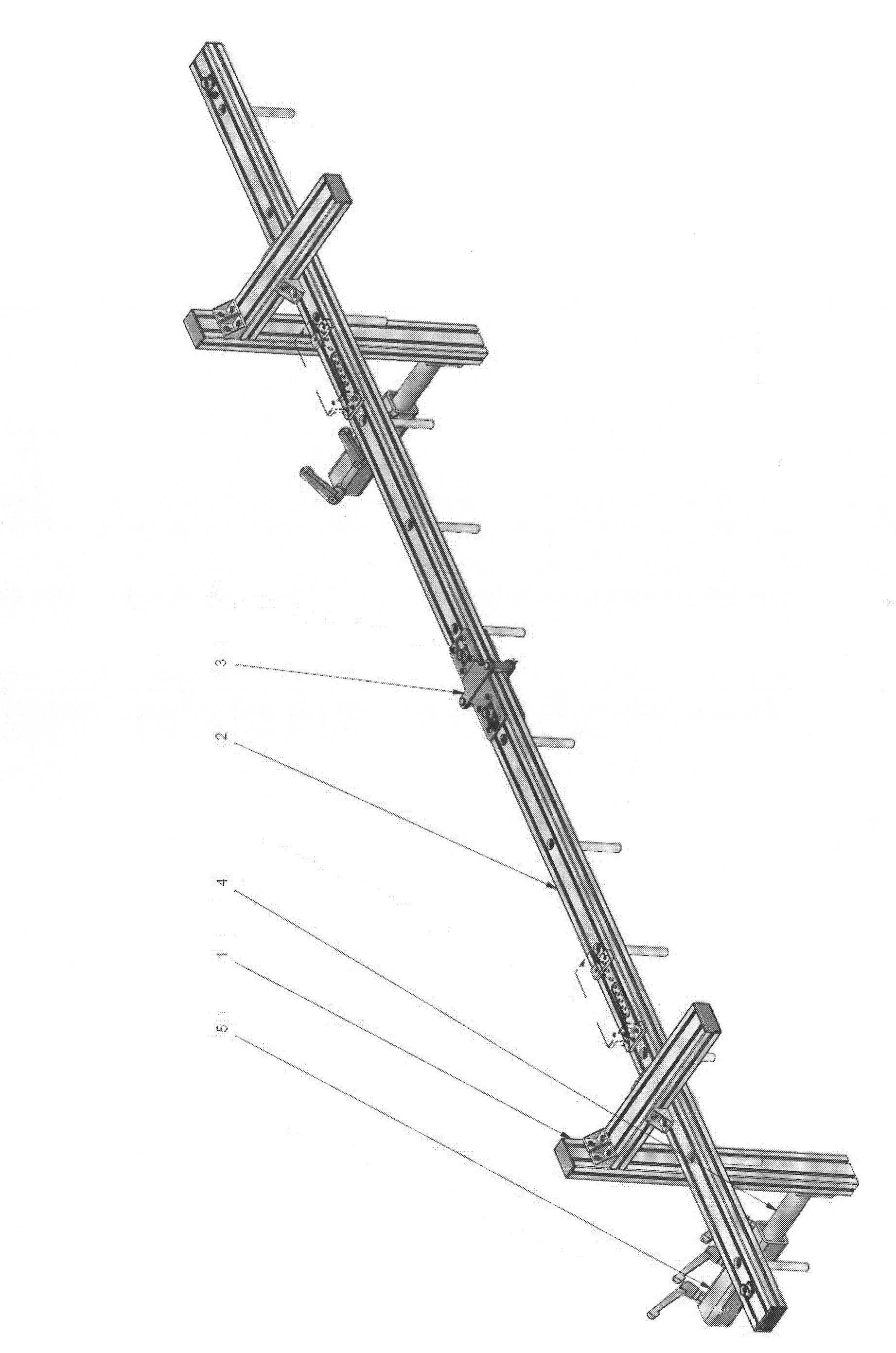 Paver asphalt temperature segregation infrared detection system and detection method