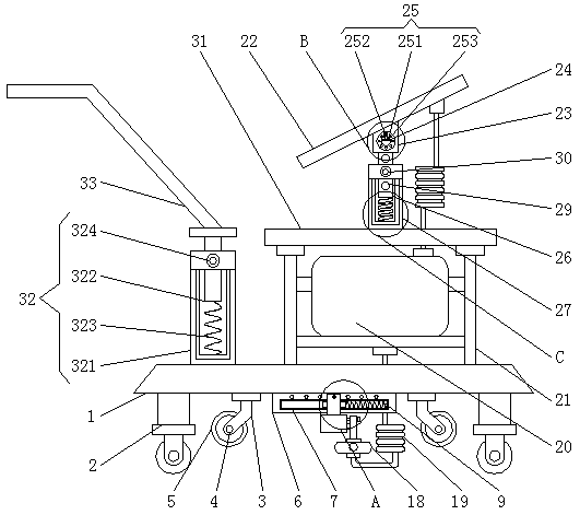 Rail transit steel rail crack detection device