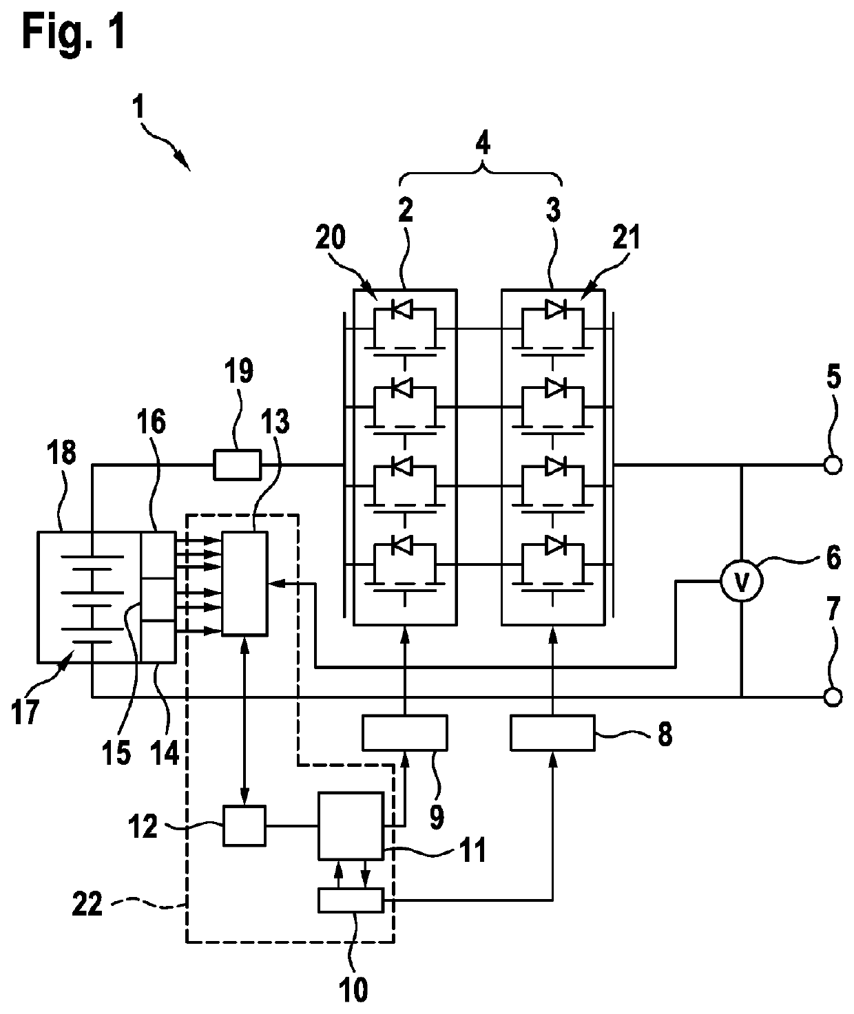 Method for operating an electric energy store, electric energy store, and device