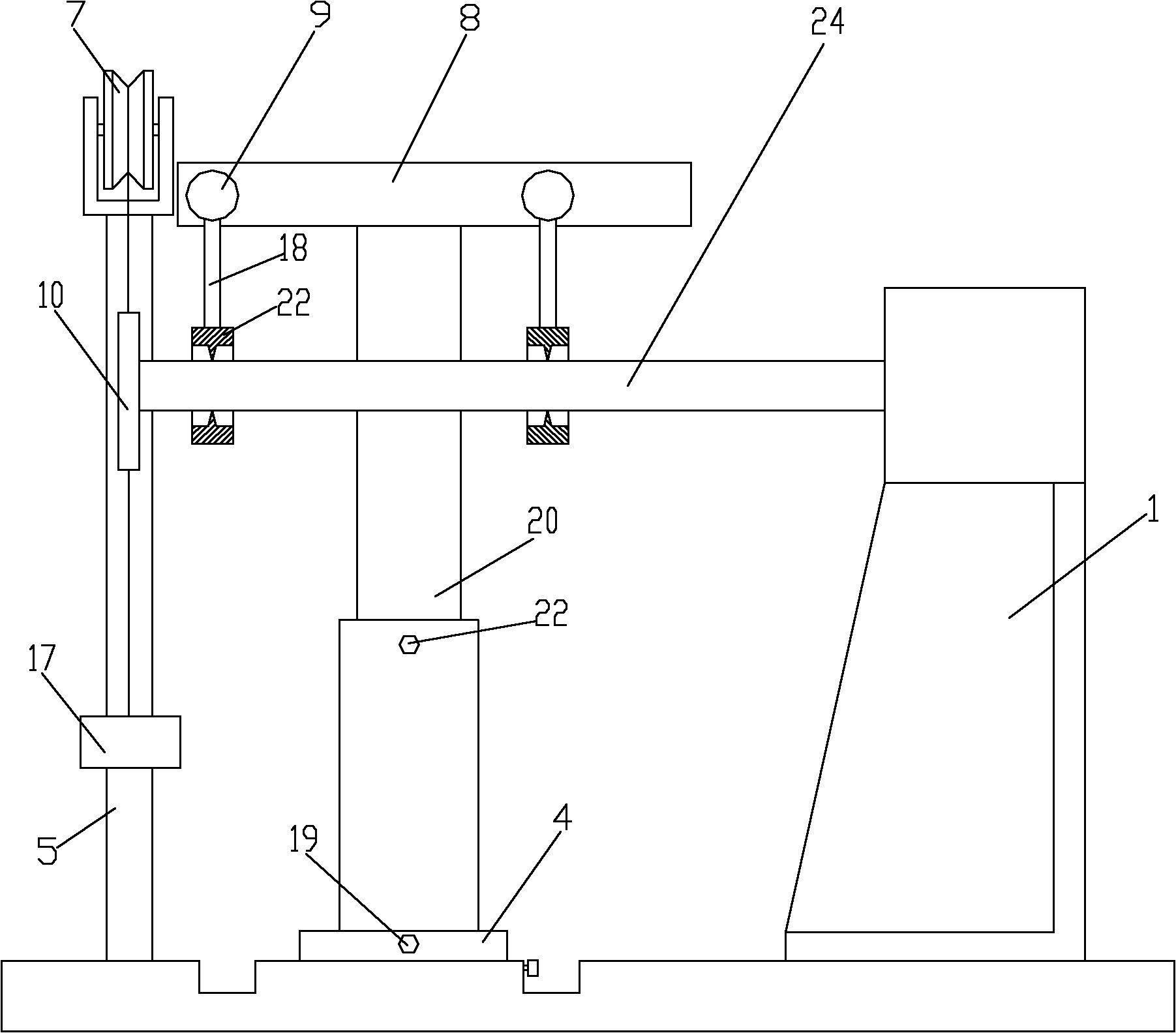 Multipoint laser detection device for shearing strain of material