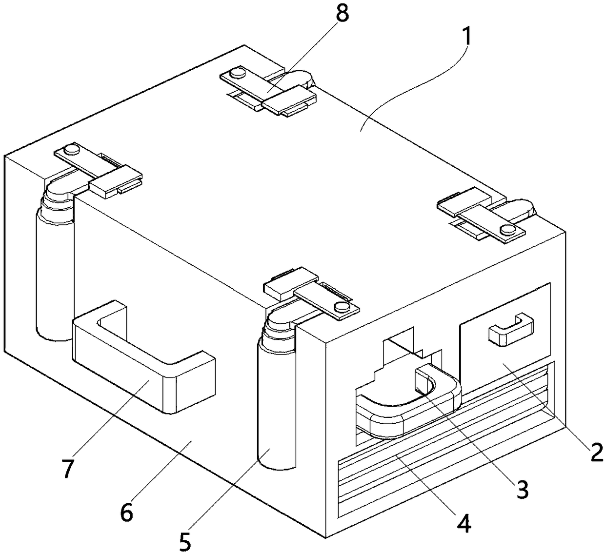 Biscuit producing and shaping mold convenient to carry and store