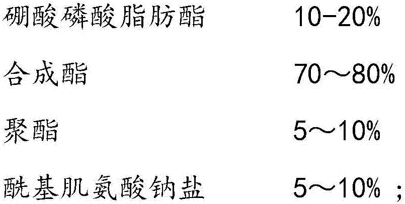 Fatty boric acid phosphate ester and its preparation method and use of the ester to prepare micro-lubricating oil